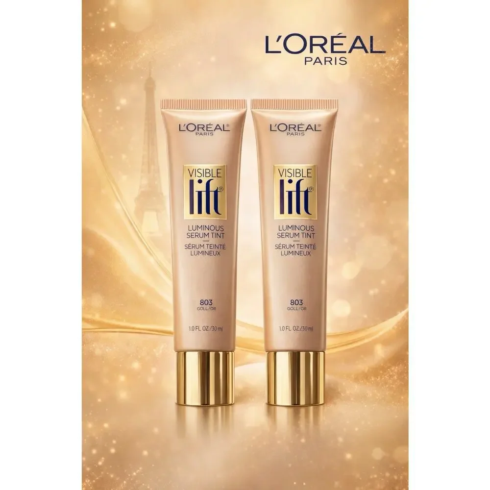 L'Oreal Visible Lift Luminous Serum Tint 803 Gold Sheer Radiant Hydrating